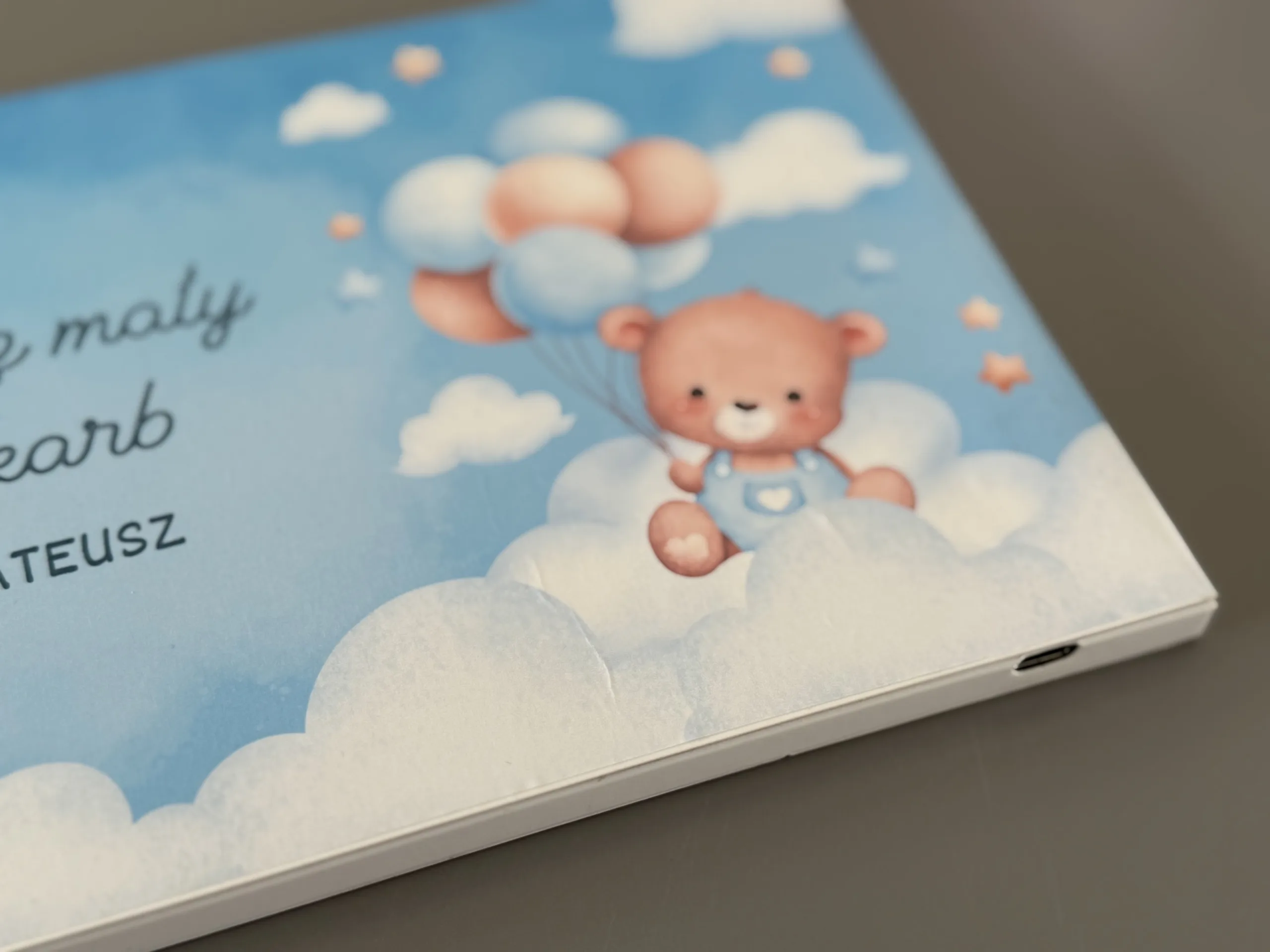 Video album nasz kochany skarb dla chłopca z wejściem USB