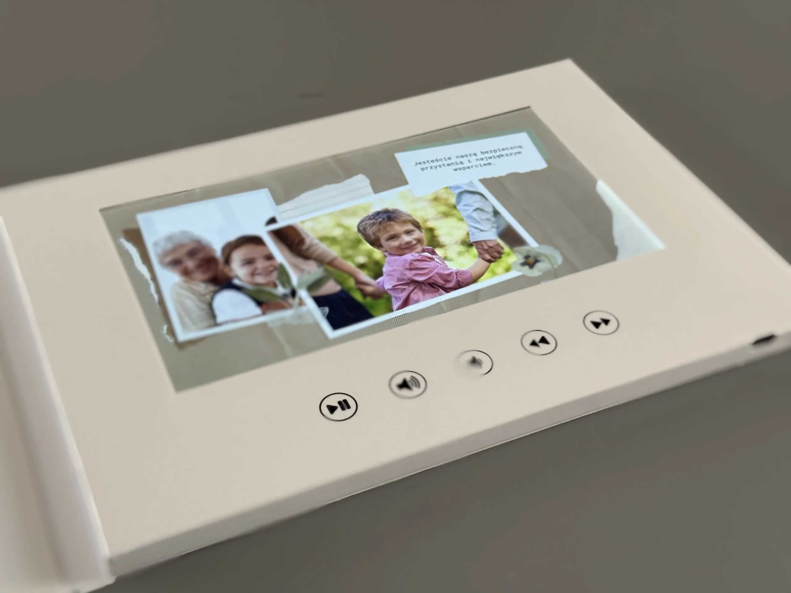 Video album na dzień babci i dziadka z dużym ekranem 7 cali HD